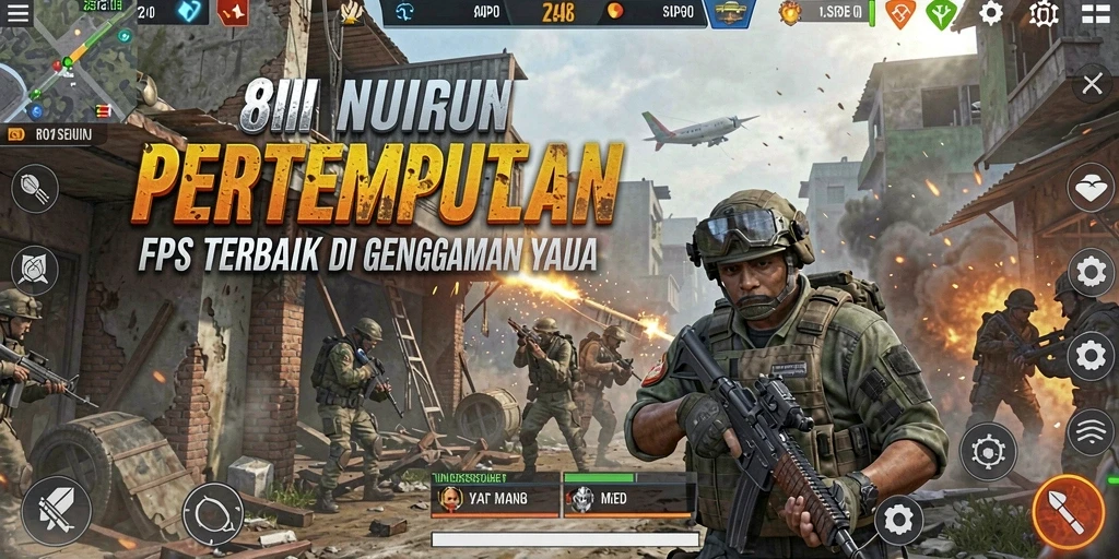 Tangkapan layar gameplay 8II menampilkan aksi menembak yang mendebarkan.