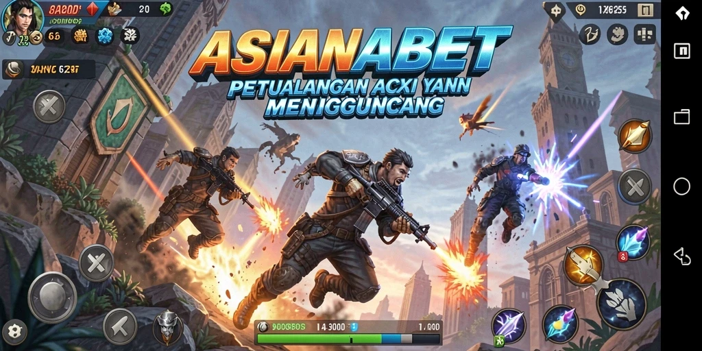 Screenshot ASIANABET yang menampilkan momen intens gameplay aksi.