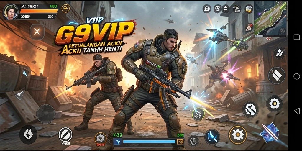 Screenshot G9VIP menampilkan aksi seru dalam gameplay petualangan.