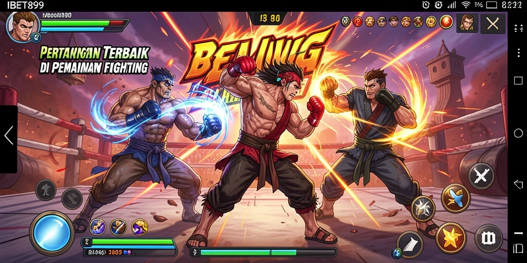 Tampilan gameplay IBET899 yang seru dengan aksi bertarung mendebarkan.