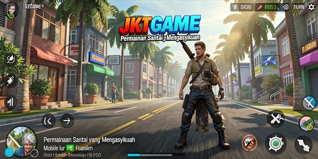 Tampilan gameplay JKTGAME yang penuh warna dan menarik.
