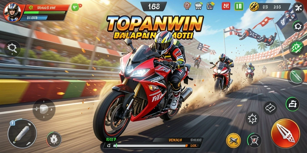 Pengalaman balap motor yang mendebarkan dalam TOPANWIN.