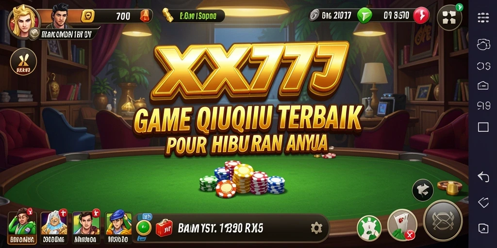 Screenshot menunjukkan gameplay QiuQiu yang seru dan interaktif.
